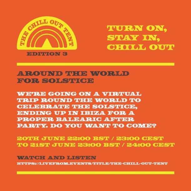 chill out tent around the world poster