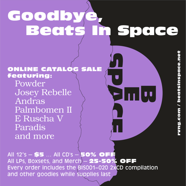 Beats In Space Closing Sale Poster