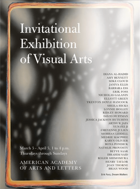 Erik Foss American Academy Of Arts And Letters Poster