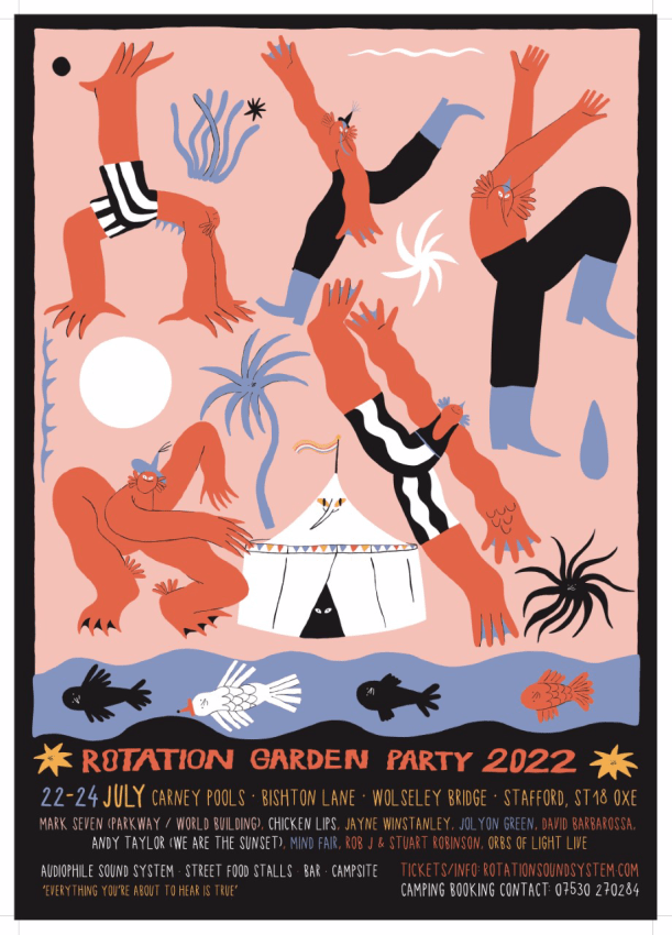 Rotation Garden Party 2022 Poster