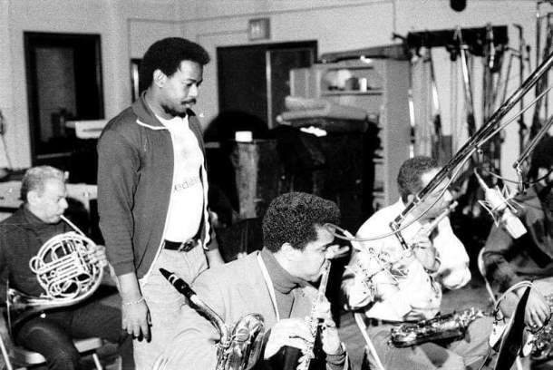 Patrick Adams in the studio