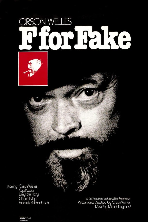 orson welles f for fake poster